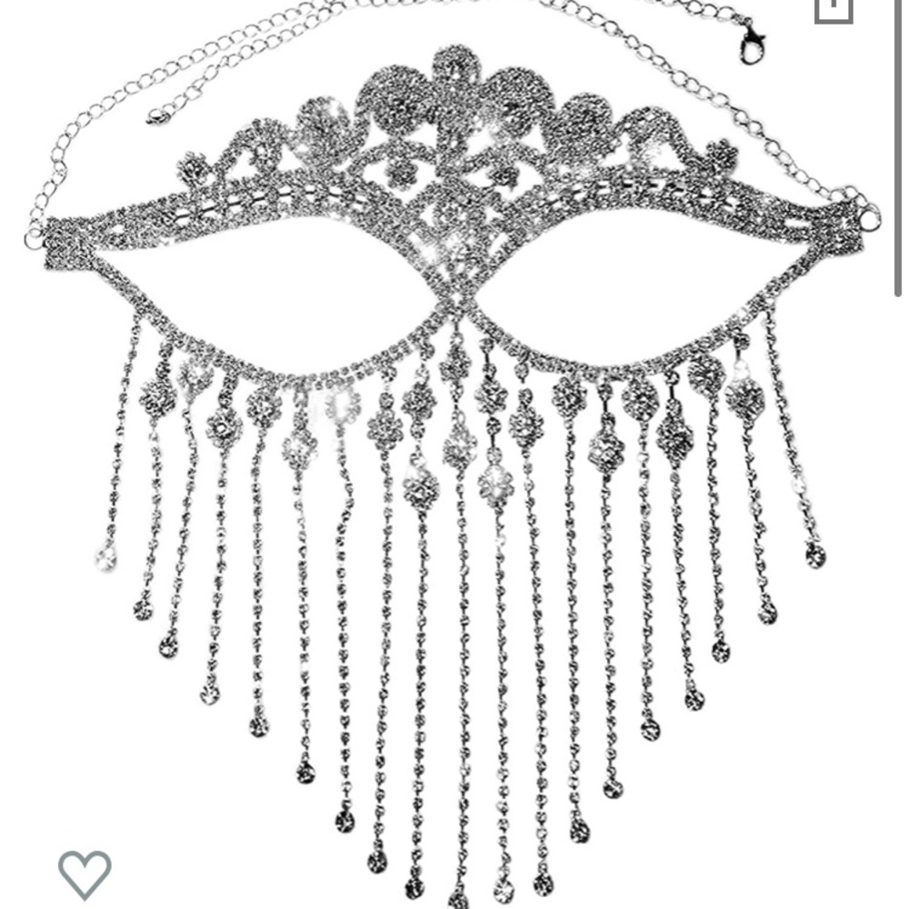 Jewel rhinestone mask